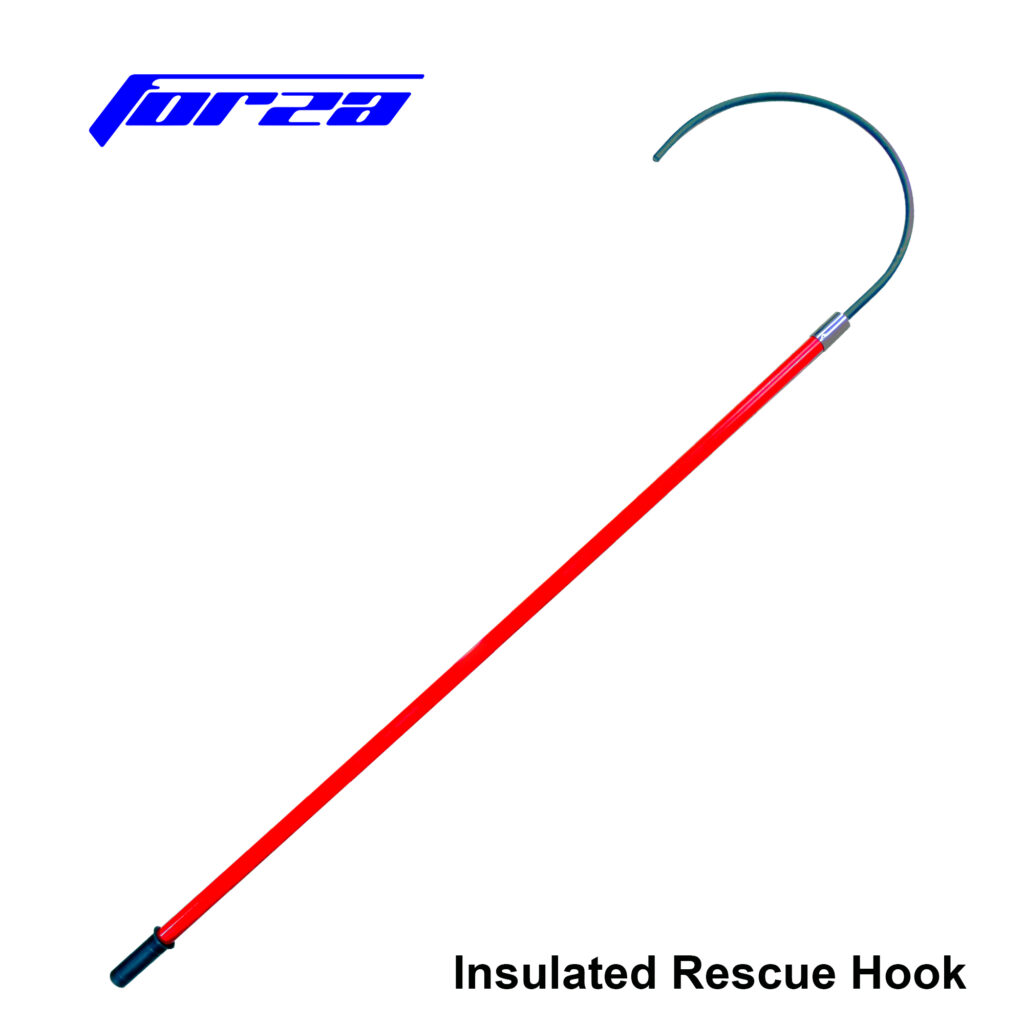 High Voltage Insulated Rescue Hook, Rescue Pole With Body Hook